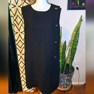 Voir Voir Black Shift Dress